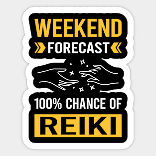 Weekend Forecast Reiki Sticker